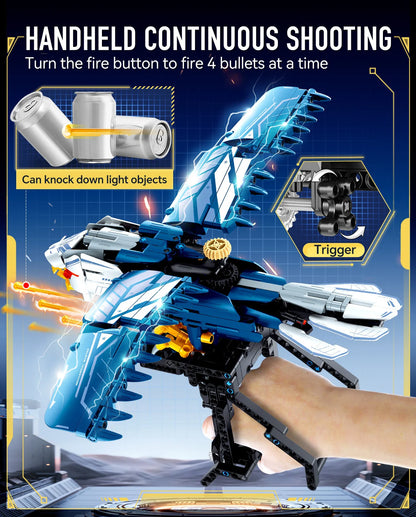 iM Master Falcon Handheld Weapon Building Set 7802 – 541 Piece Mechanical Model