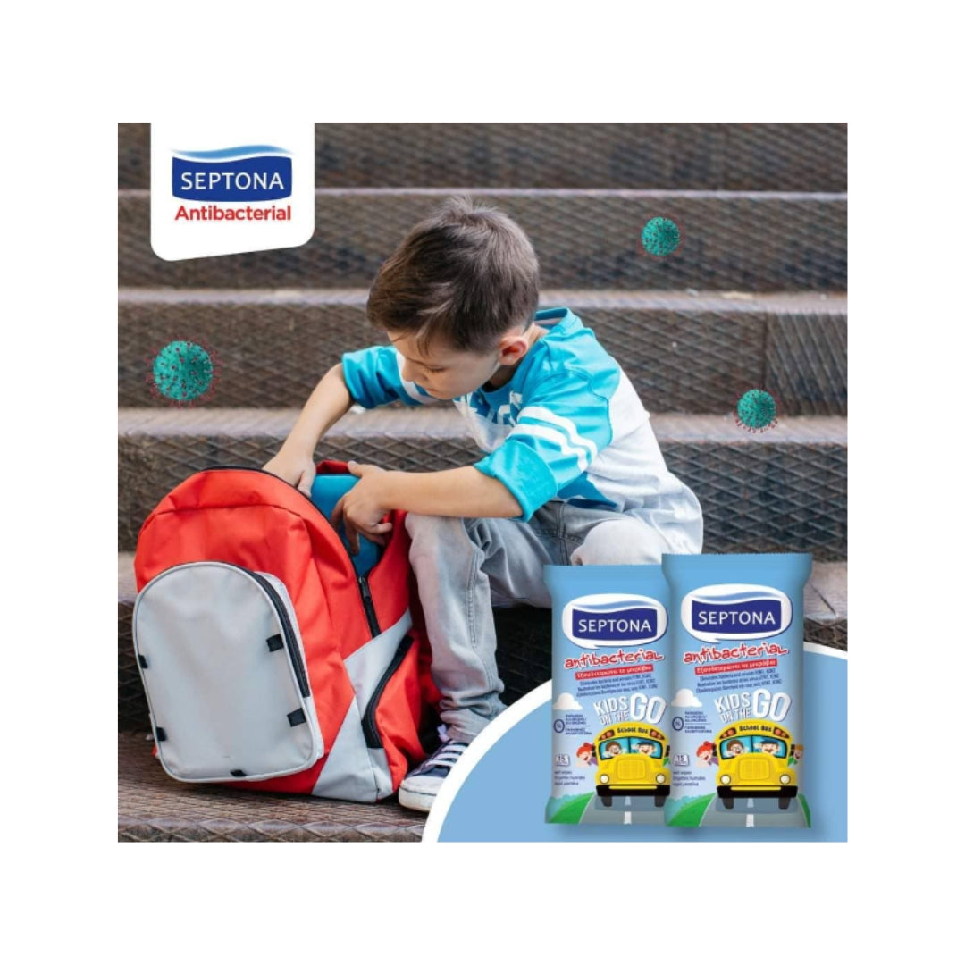 Septona Refresh Wipes Kids On The Go (15 Pcs)