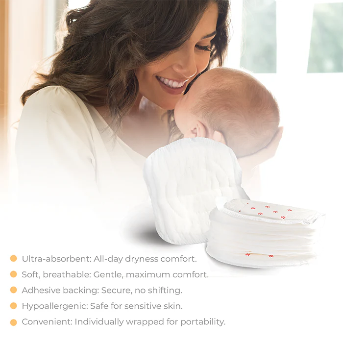 Nurtur Disposable Breast Pads (Leak-Proof, Individually Wrapped)