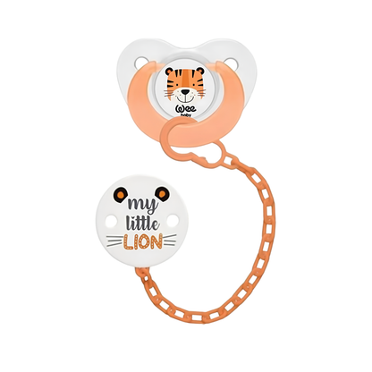 Wee Baby Soother & Soother Chain Set (6-18m).