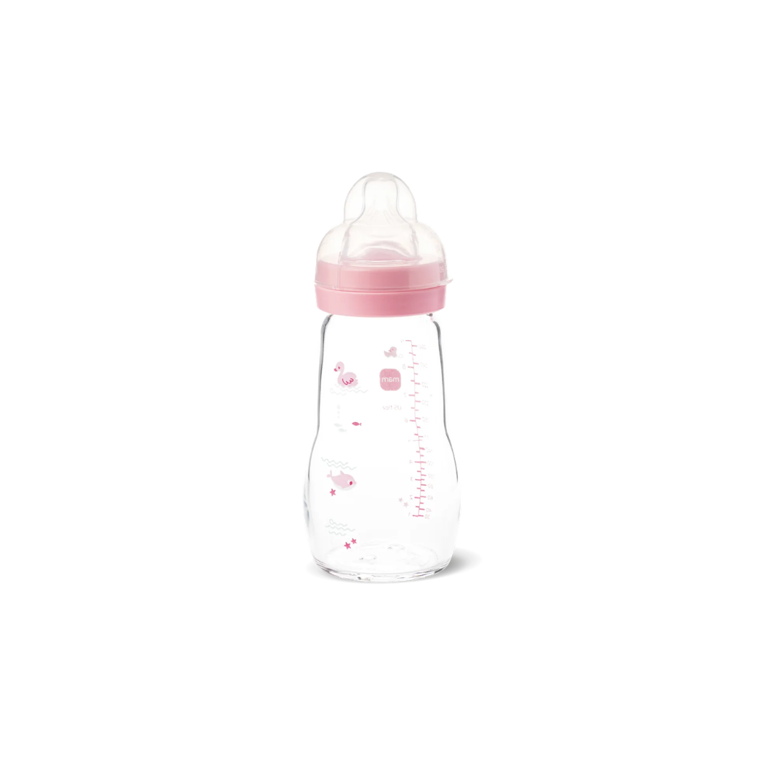 Mam Feel Good Glass Bottle (260ml, 2m+)