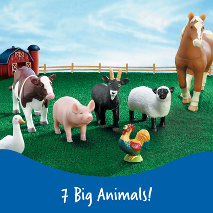 Learning Resources - Jumbo Farm Animals Realistic Figures for Kids