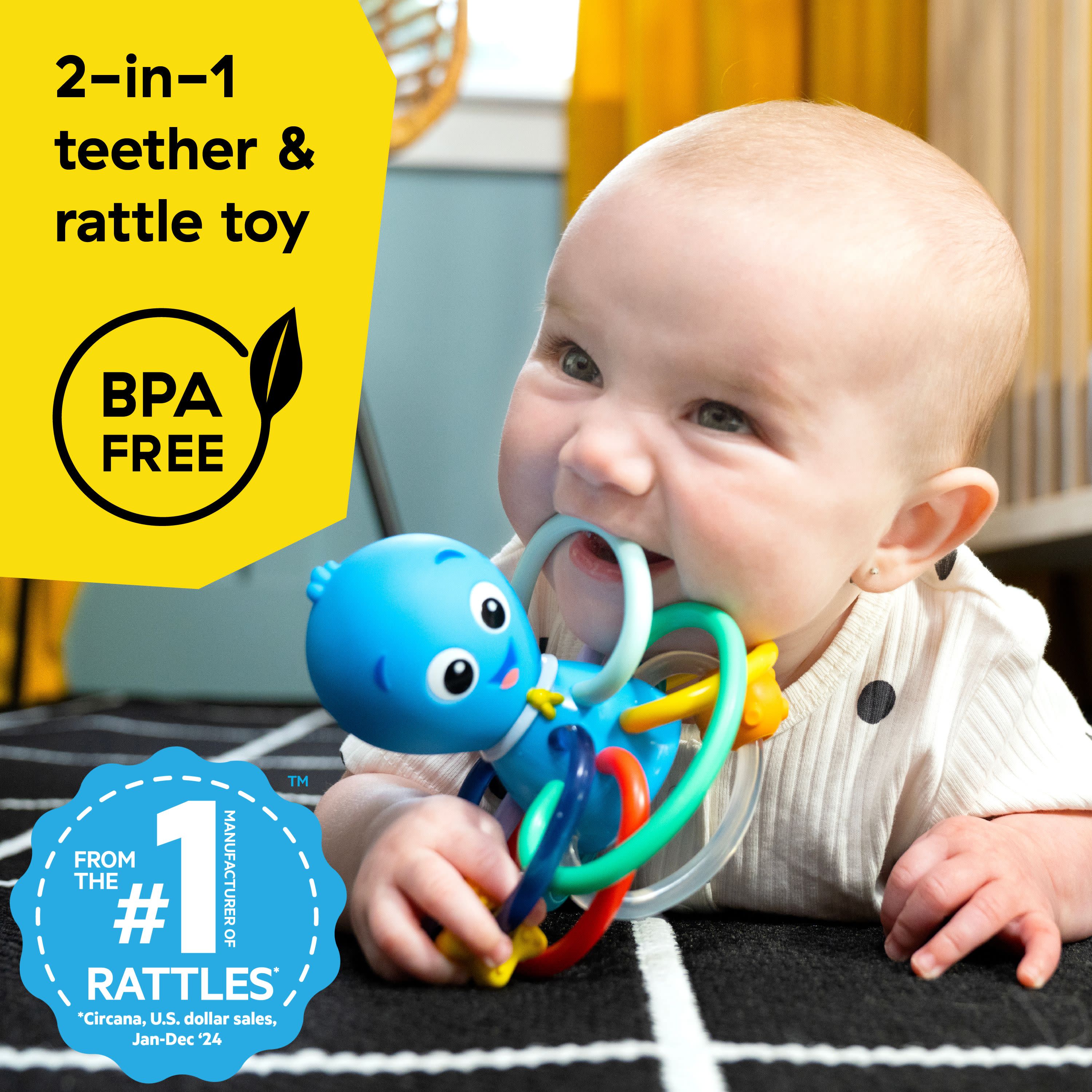 Baby Einstein Opus’s Shake & Soothe Teether Toy & Rattle