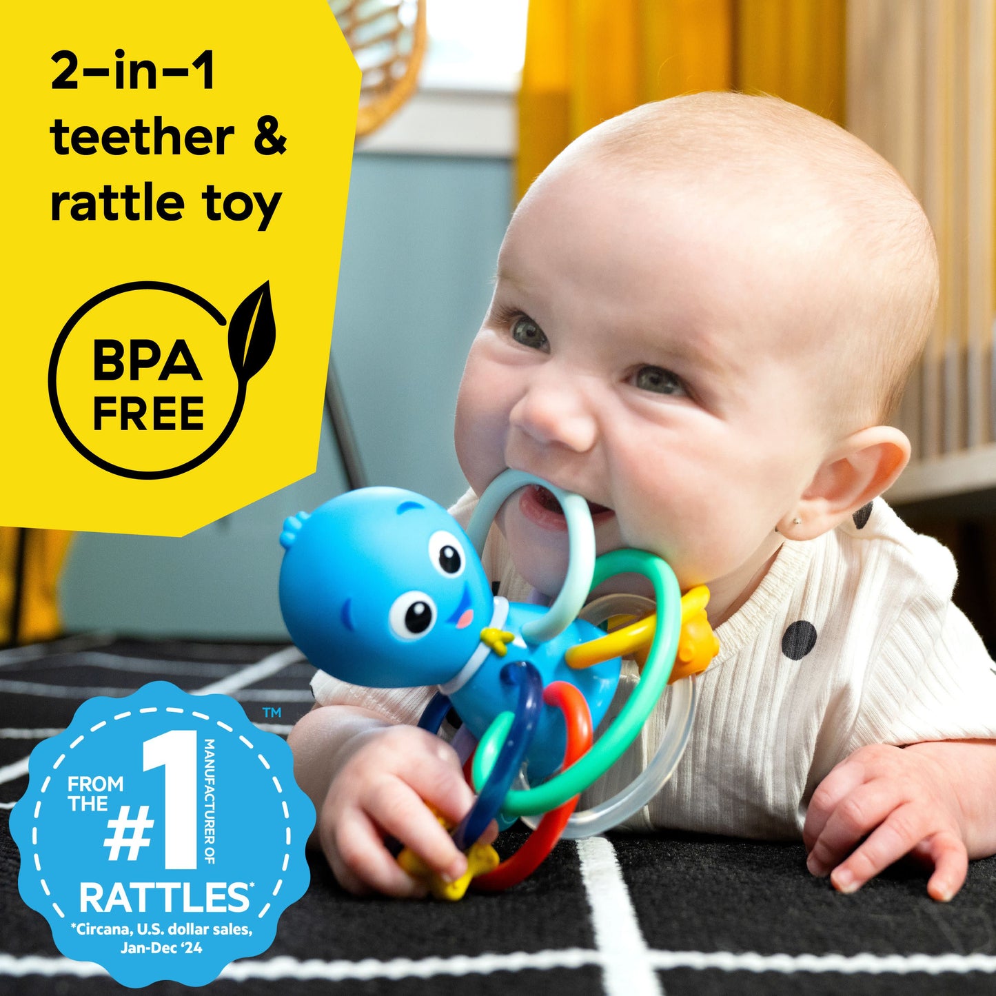Baby Einstein Opus’s Shake & Soothe Teether Toy & Rattle