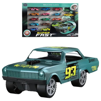 Little Story Slide Die Cast Toy Car Play Set