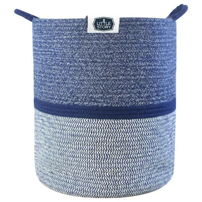 Little Story Cotton Rope Diaper Caddy XL – Blue
