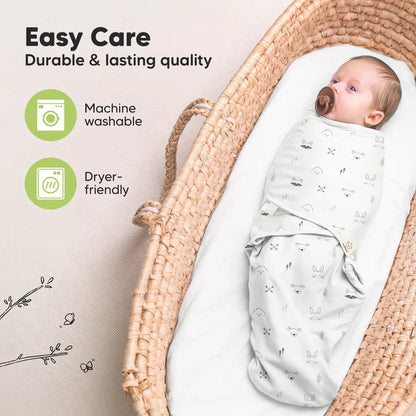 3-Pack Soothe Swaddle Wraps, Blossom 3-6 Months.