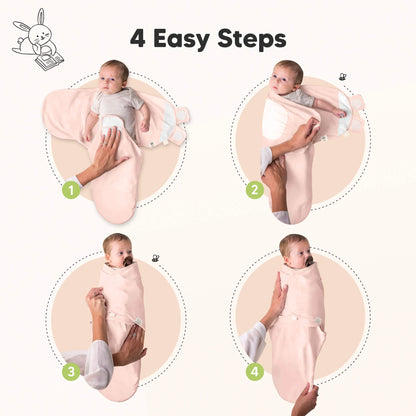 Keababies Soothe Swaddle Wrap (Angelic) - Pack of 3