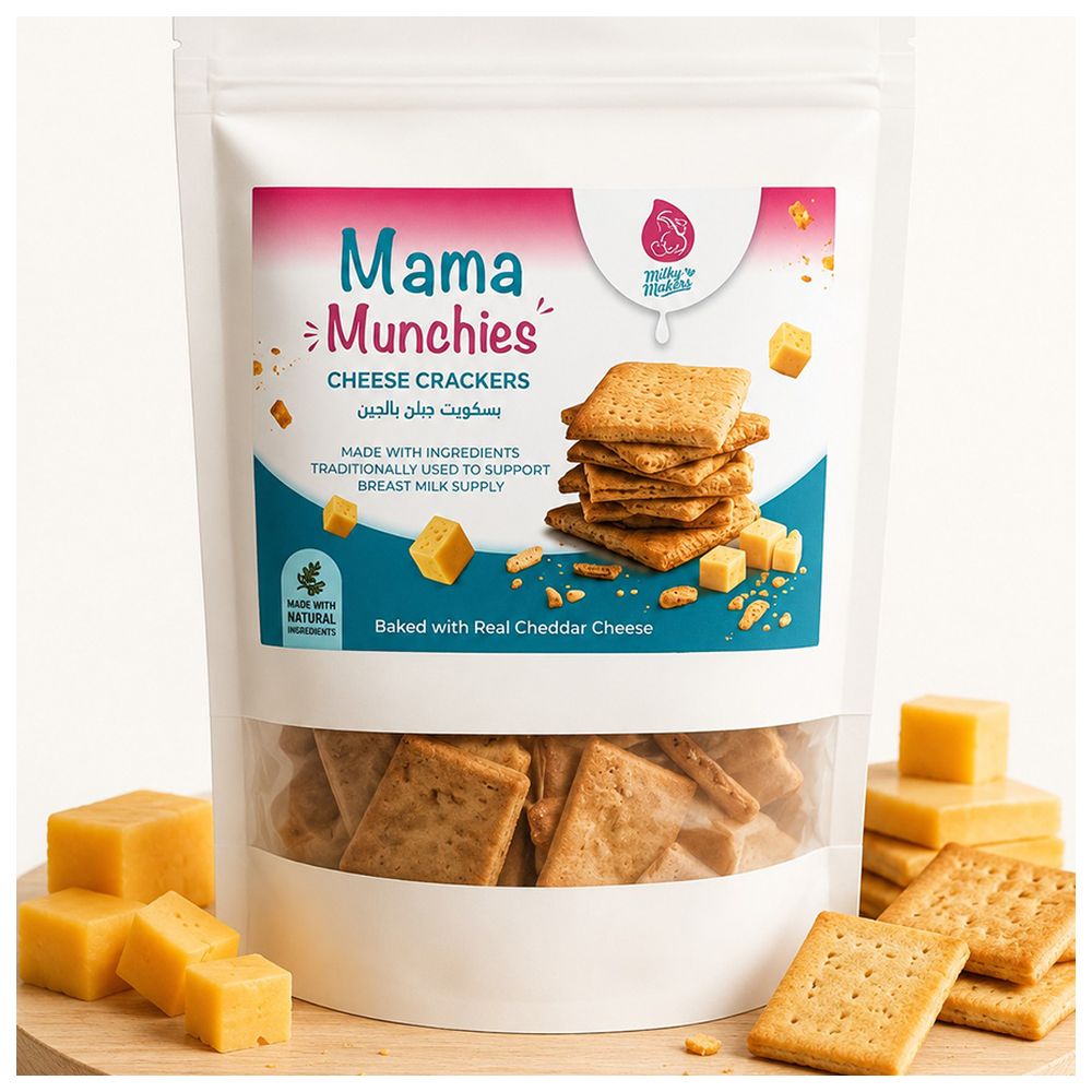 Milky Makers Mama Munchies Cheese Crackers