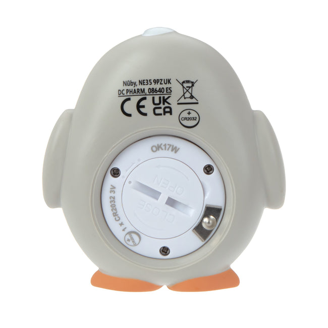 Nuby Penguin Bath & Room Thermometer (Grey)