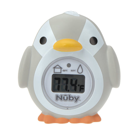 Nuby Penguin Bath & Room Thermometer (Grey)