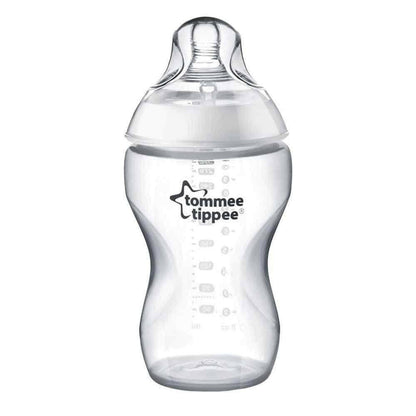 زجاجة رضاعة تومي تيبي أقرب إلى الطبيعة 340ml مع صمام مضاد للمغص