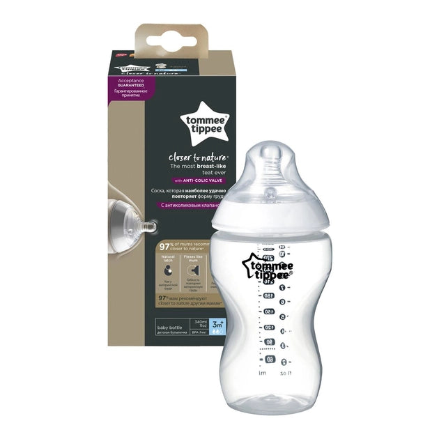 Tommee Tippee Feeding Bottle Closer to Nature 340ml with Anti-colic Valve