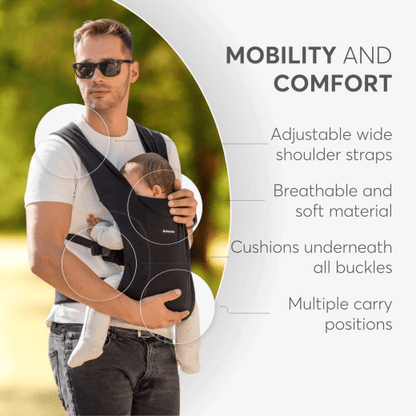 Kikkaboo Riley Baby Carrier - Grey