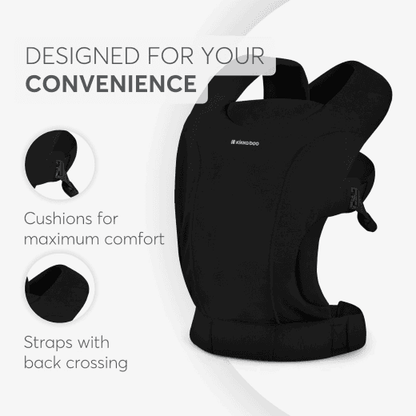 Kikkaboo Riley Baby Carrier - Grey