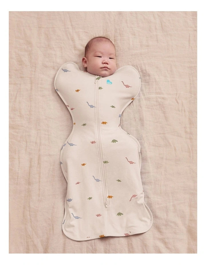 Love To Dream Swaddle Up 1.0T Stretch Cotton (Dinosnore Cream, 3-6 Months, Medium)