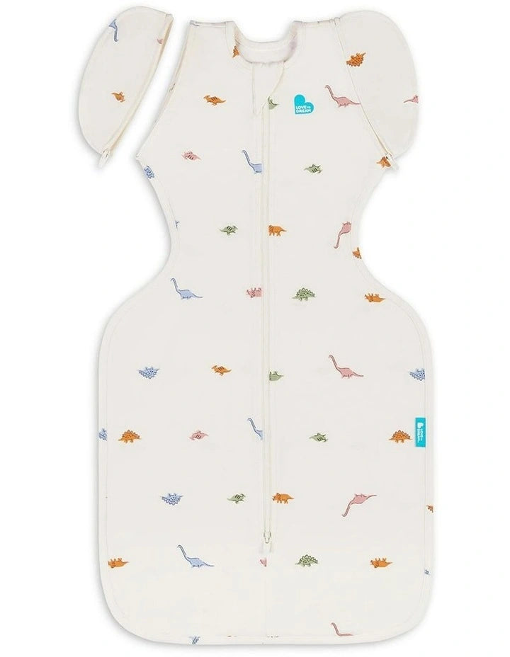 Love To Dream Transition Bag 1.0T Stretch Cotton - Stage 2 (Dinosnore Cream, Large)