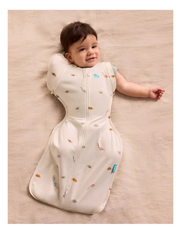Love To Dream Transition Bag 1.0T Stretch Cotton - Stage 2 (Dinosnore Cream, Large)