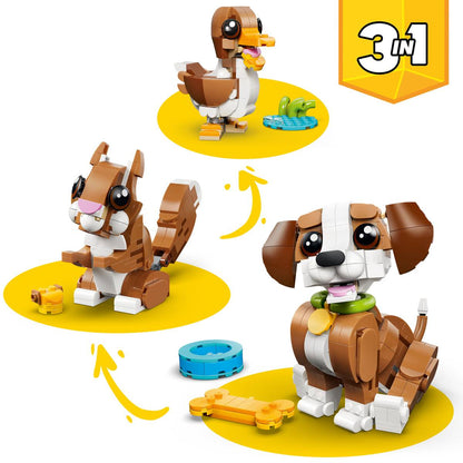 LEGO - Creator 3-in-1 Cute Animals: Playful Puppy Dog - 336 Pieces