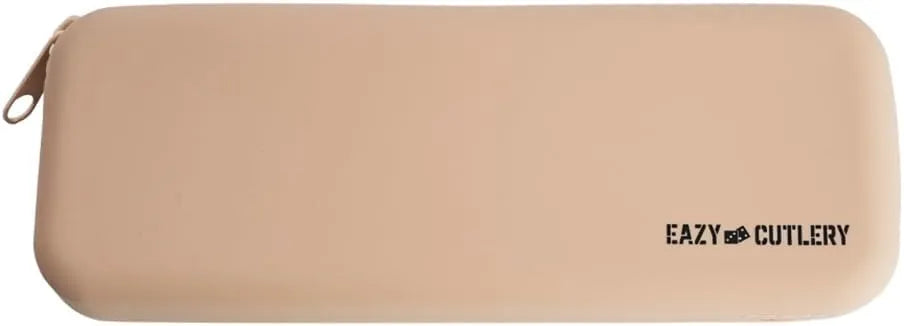 Eazy Kids Set of 4 Cutlery w/ Silicon Pouch (Spoon, Fork, Knife & Tea Spoon) w/ Silicon Pouch
