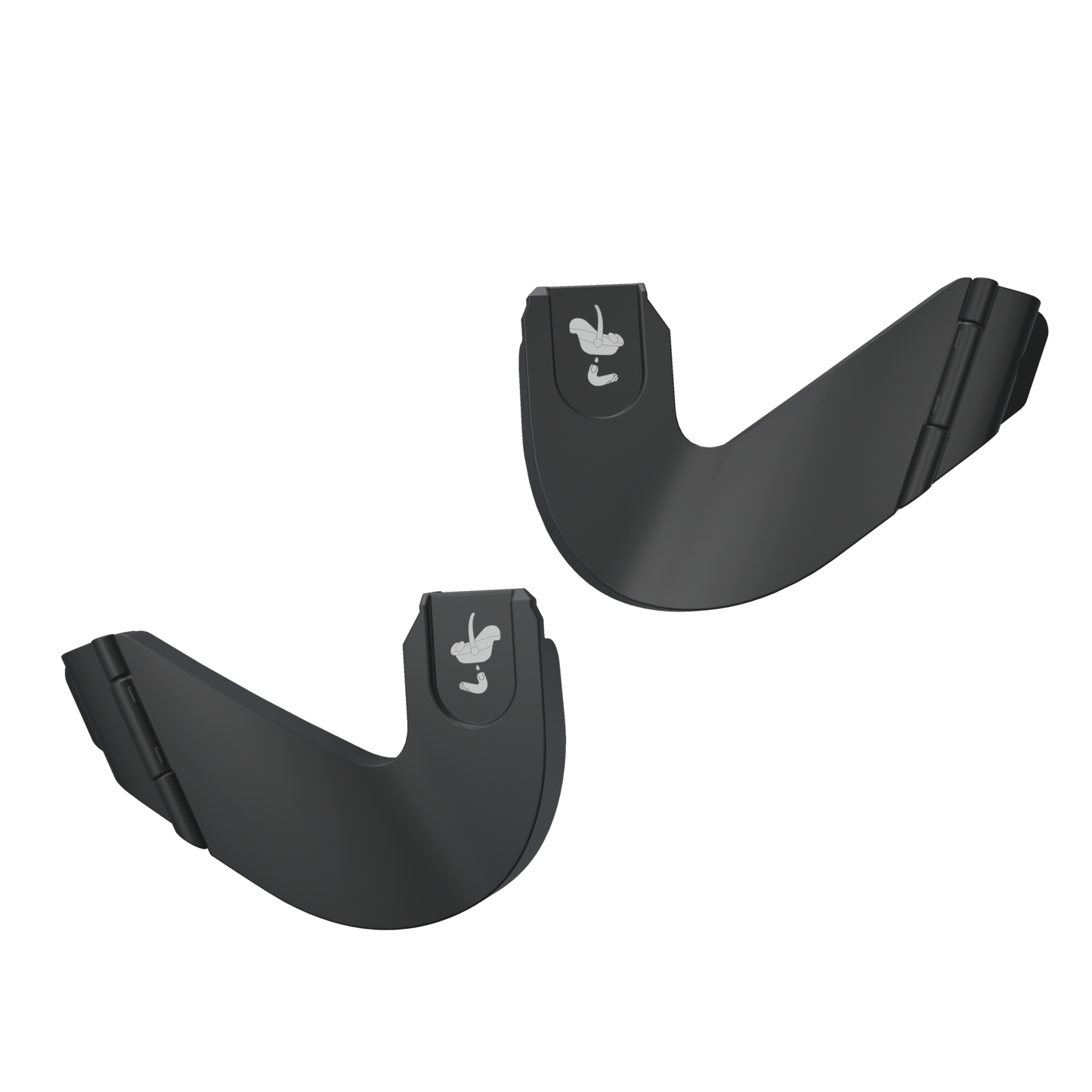 Joolz Aer+ Stroller Stone Grey & Black Bumper Bar & Black Car Seat Adapters