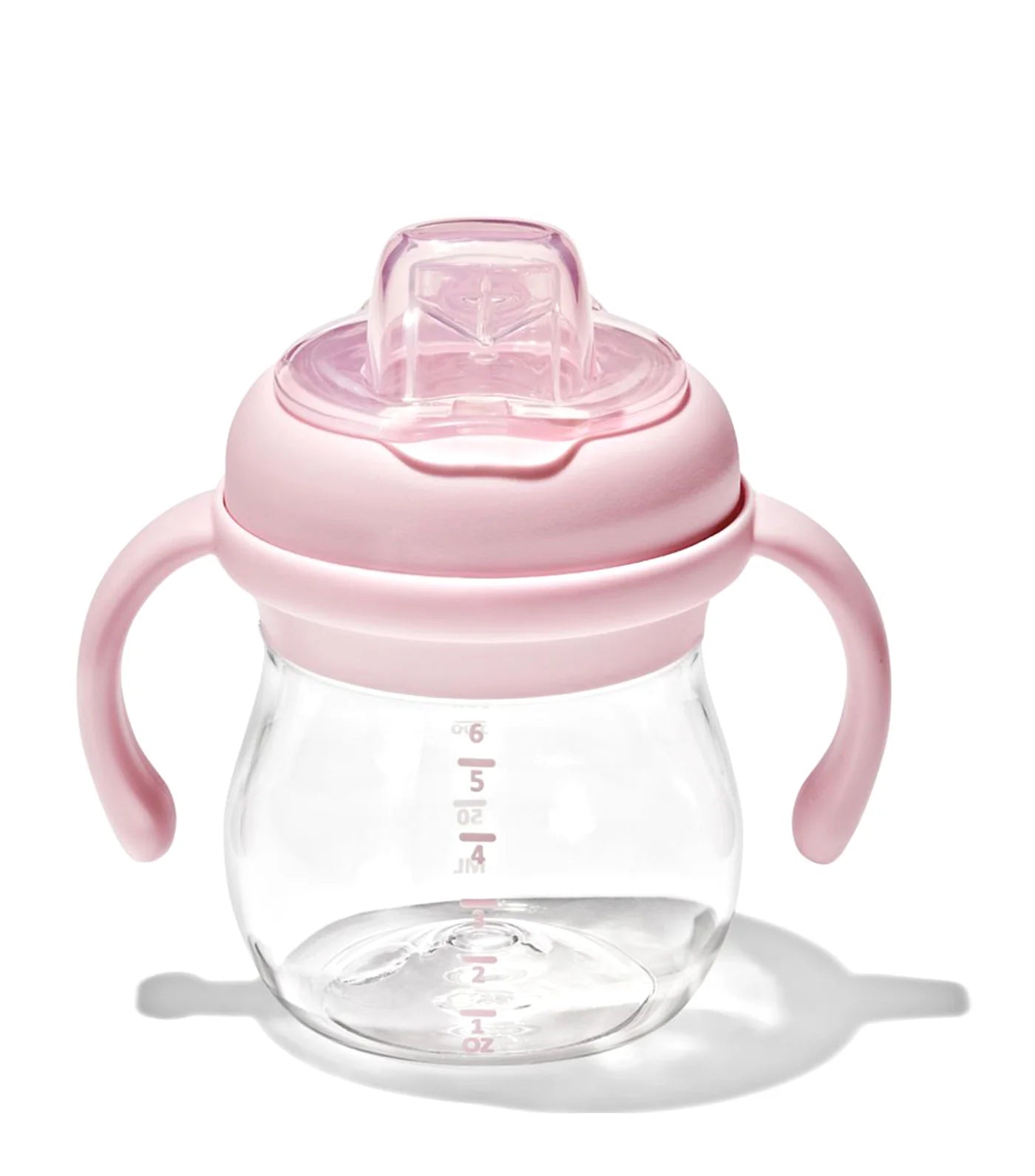 Oxo Tot Transitions Soft Spout Sippy Cup With Removable Handles (6oz, Blossom)