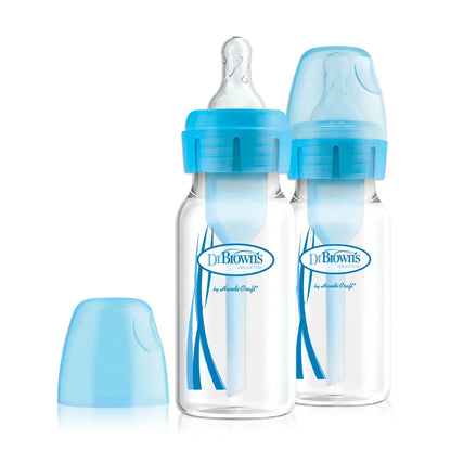 زجاجة رضاعة «خيارات +» ضيقة العنق من د. براون (4oz/120ml) - عبوة من 2