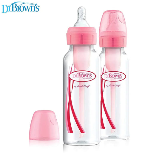 رضّاعة د. براون من البولي بروبيلين (PP) ضيّقة العنق من سلسلة Options+ ‏(8oz/250ml) - عبوة من قطعتين
