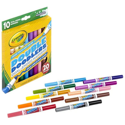 Crayola Washable Double Doodlers, Pack of 10