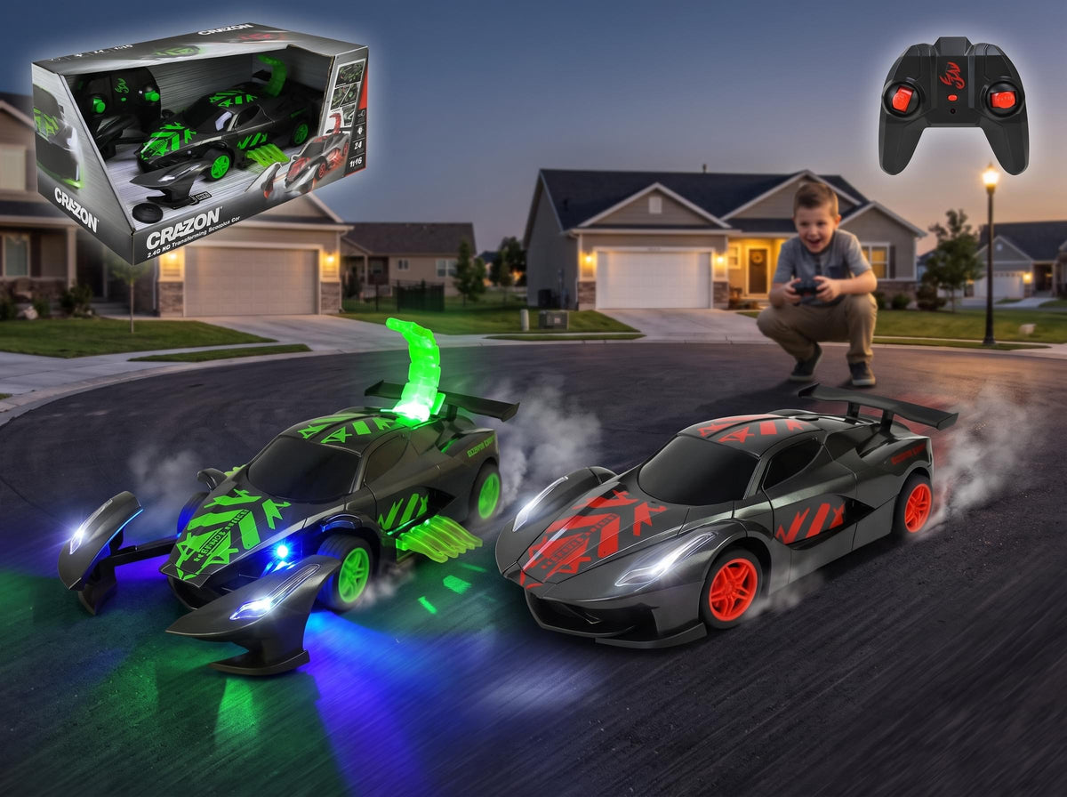 Crazon - 2.4GHz Remote Control Transforming Scorpion Car Toy