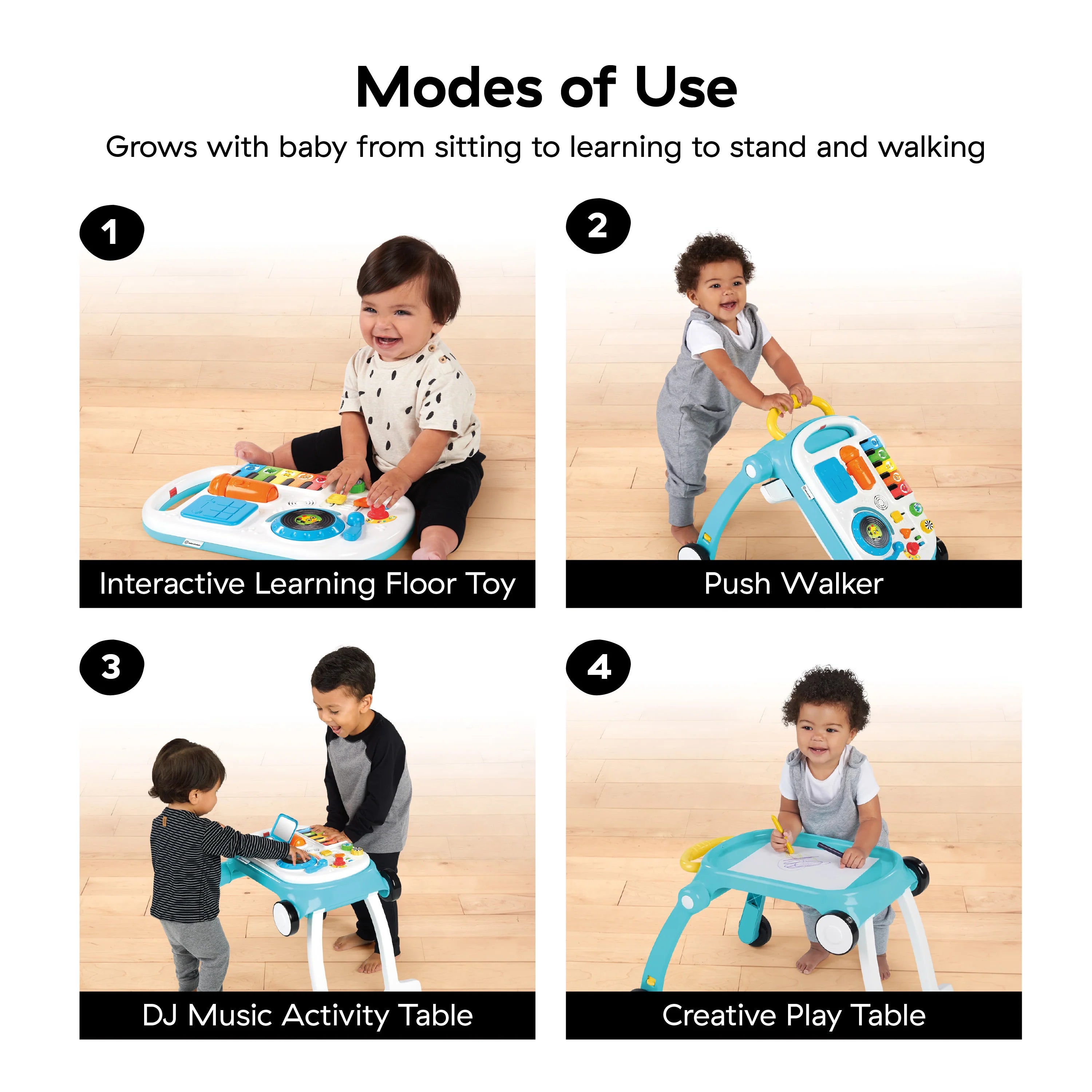 Baby Einstein Musical Mix ‘N Roll 4 In 1 Activity Walker