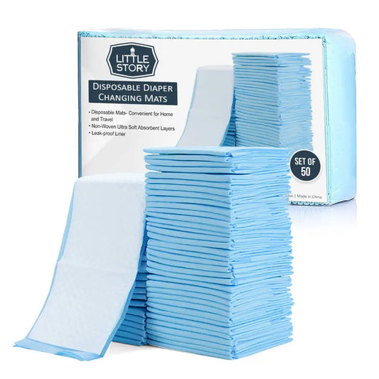 Little Story Disposable Diaper Changing Mats - Pack of 50