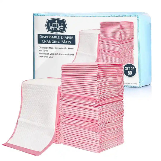 Little Story Disposable Diaper Changing Mats - Pack of 50