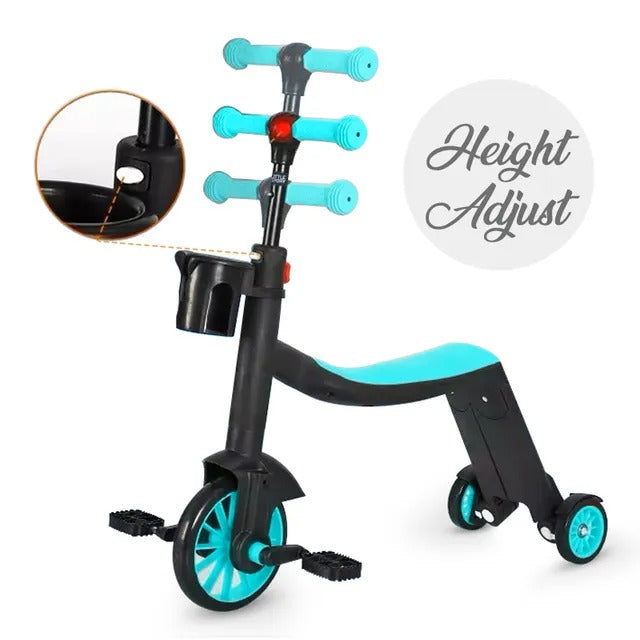 Little Story Kids Scooter / Balance Bike / Tri Cycle – Green
