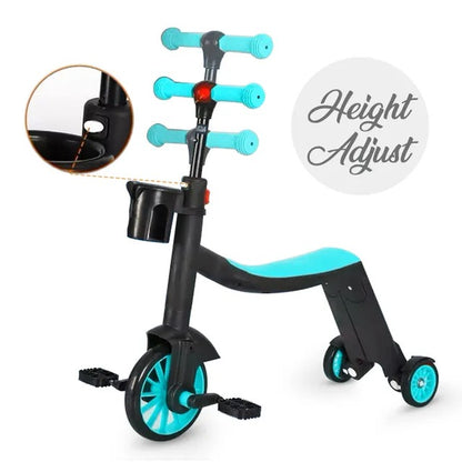 Little Story Kids Scooter / Balance Bike / Tri Cycle – Green