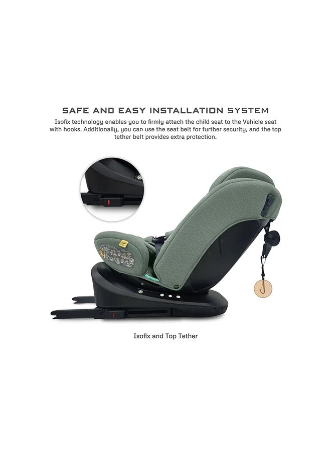 نيو بريز I‑Vilo 360° ISOFIX I‑Size مقعد سيارة للأطفال الكل في واحد (أسود)