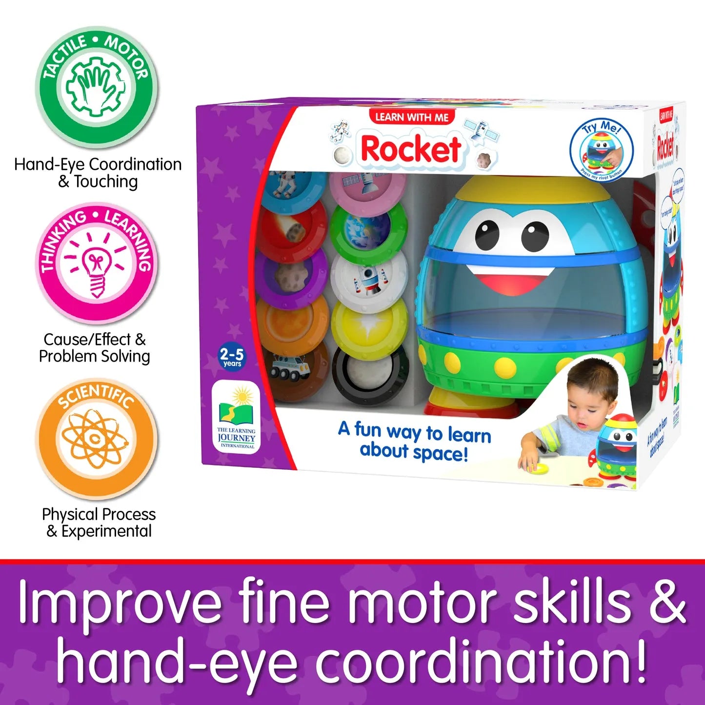 The Learning Journey Learn With Me Space Rocket