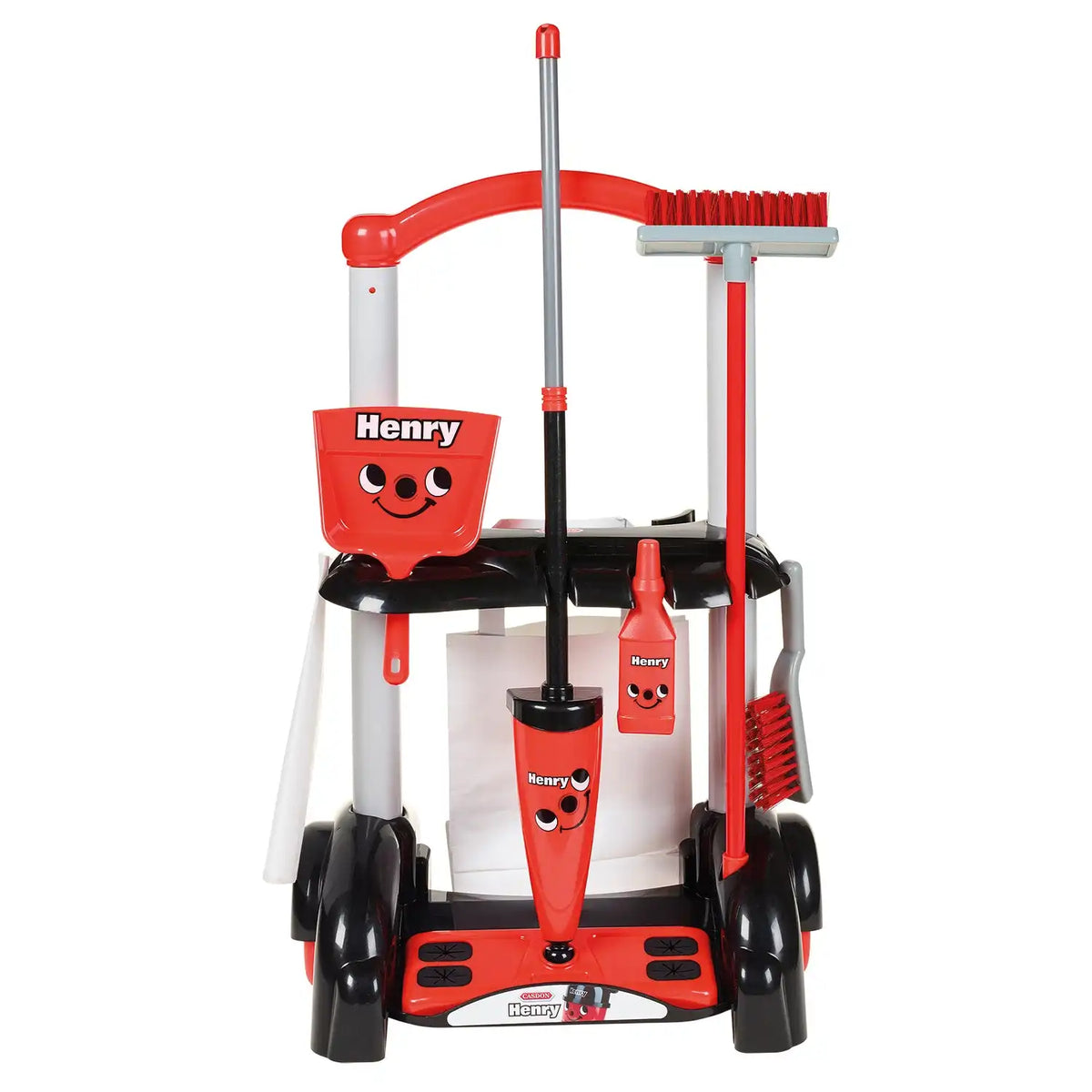 Casdon - Henry Cleaning Trolley Toy - Red