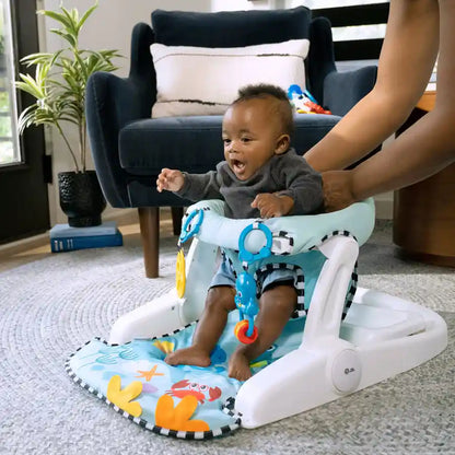 Baby Einstein - Sea of Support 2-in-1 Sit-Up Floor Seat - Blue
