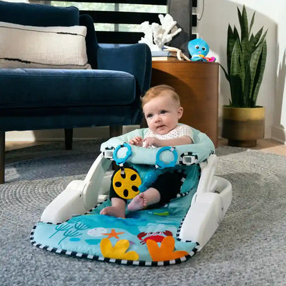 Baby Einstein - Sea of Support 2-in-1 Sit-Up Floor Seat - Blue