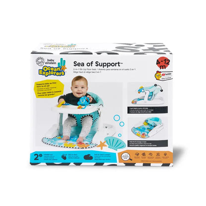 Baby Einstein - Sea of Support 2-in-1 Sit-Up Floor Seat - Blue