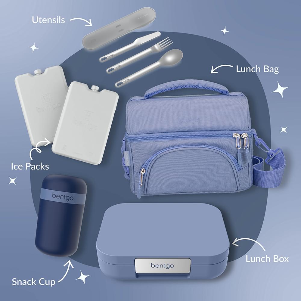 Bentgo Modern Adult Lunchbox (850ml, Dusk Blue)