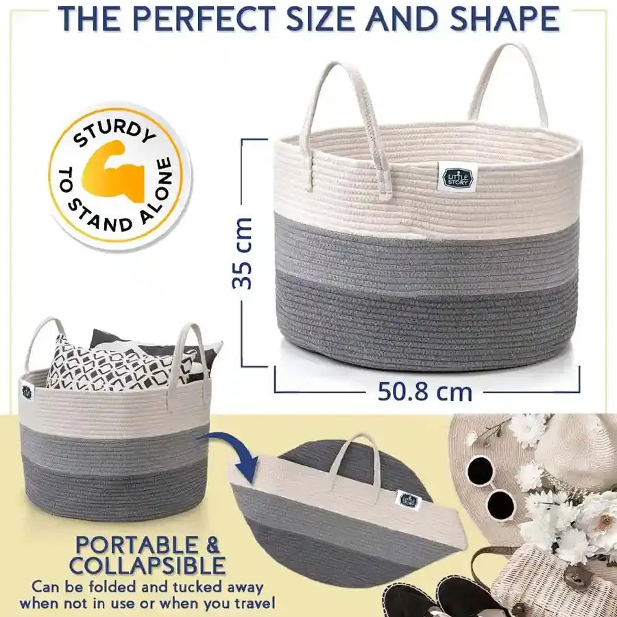 Little Story Multi-Purpose Laundry Caddy Basket (XXL)