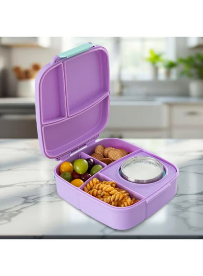 Hydrobrew Mega Flex Bento Lunch Box (1864ml) Leakproof Lunch Container With Integrated (250ml) l Insulated Food Jar