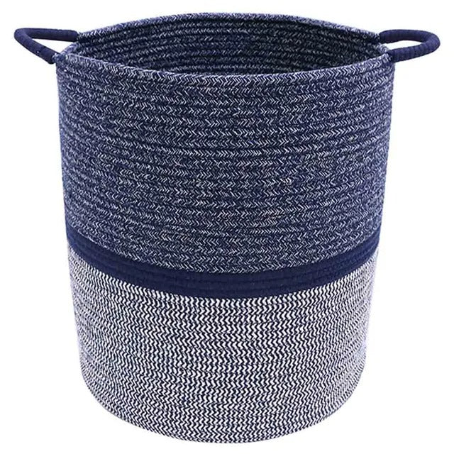 Little Story Cotton Rope Diaper Caddy XL – Blue