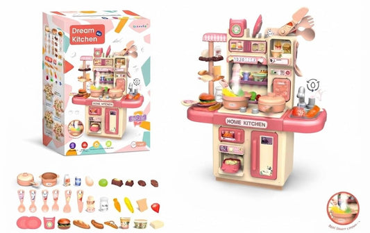 Dream Kitchen DIY - Home Kitchen Pretend Play Set with Cooking Accessories - 30 cm