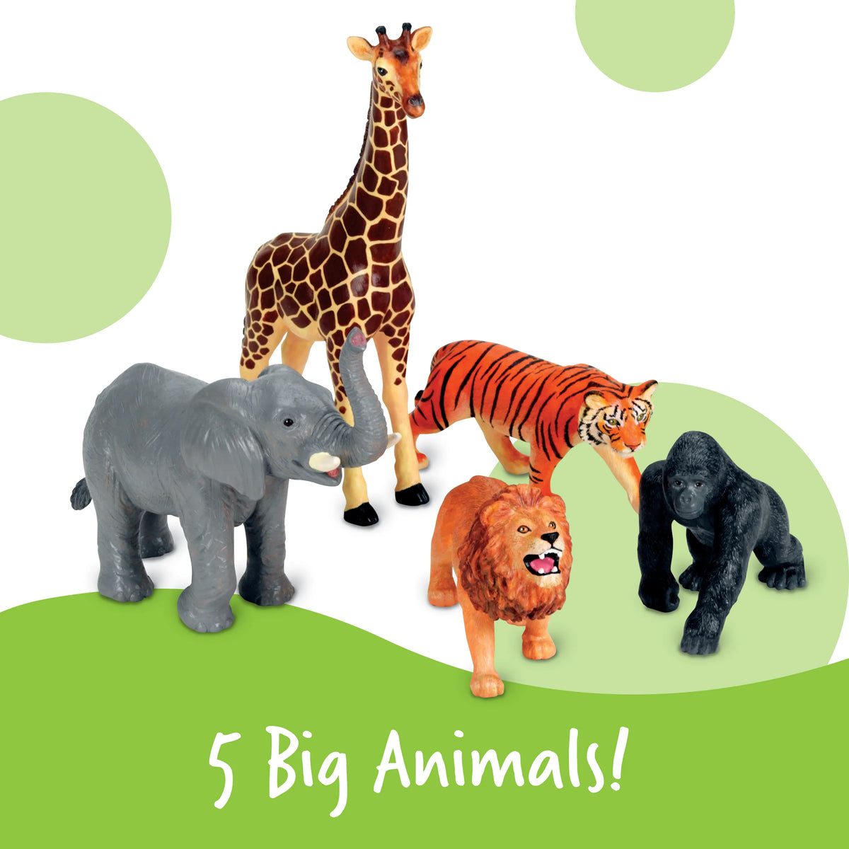 Learning Resources - Jumbo Jungle Animals Realistic Figures for Kids