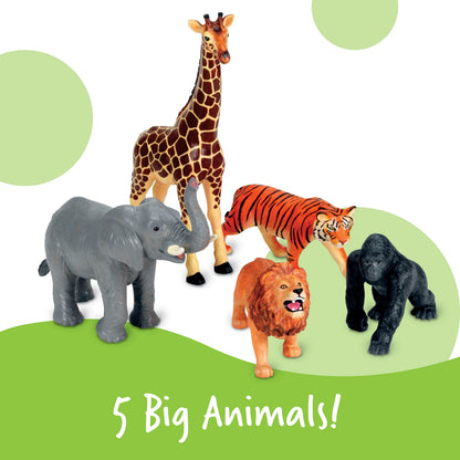 Learning Resources - Jumbo Jungle Animals Realistic Figures for Kids