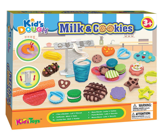 Kids Dough - Milk & Cookies Creative Play Dough Set