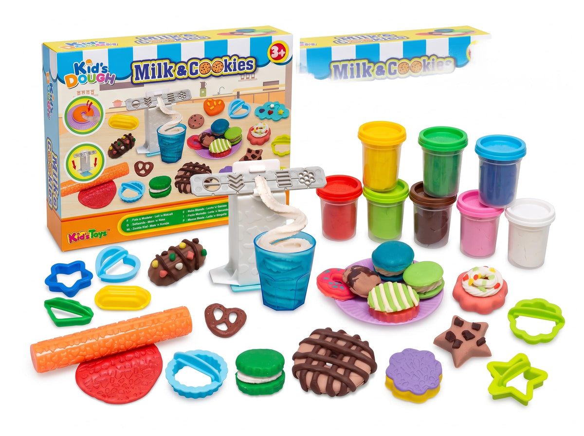 Kids Dough - Milk & Cookies Creative Play Dough Set